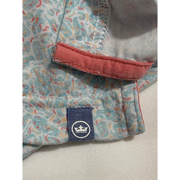 Peter Millar Polo Mens L Seaside Golf Performance Cocktail Logo - Picture 8 of 8